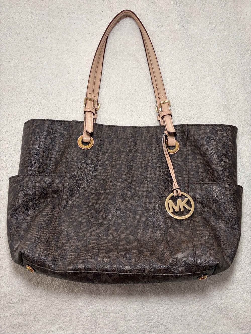 Michael Kors Brown MK Monogram Tote